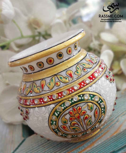 Luxury Oriental Marble Vase Handicraft Home Decor - Rassme