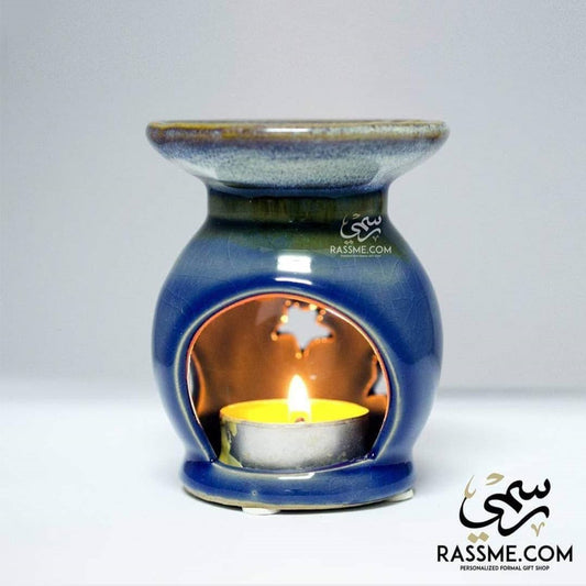 Tealight Candle Holder Essential Oil Incense Warmer - in Jordan