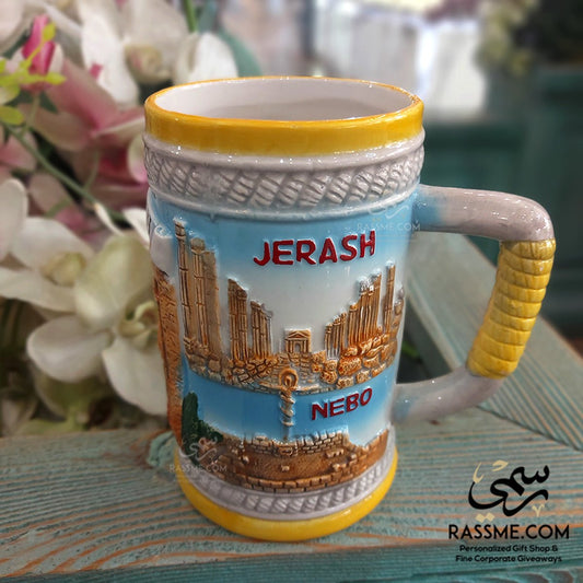 Ceramic Beer Mug 3D Glass Jordan