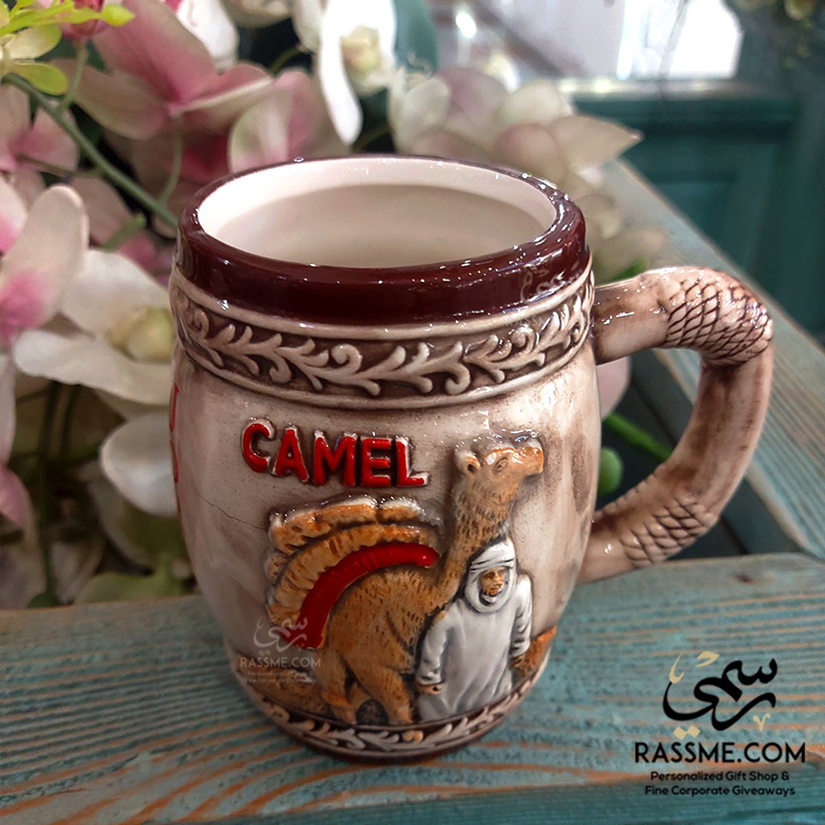 Ceramic 3D Mug Jordan Camel