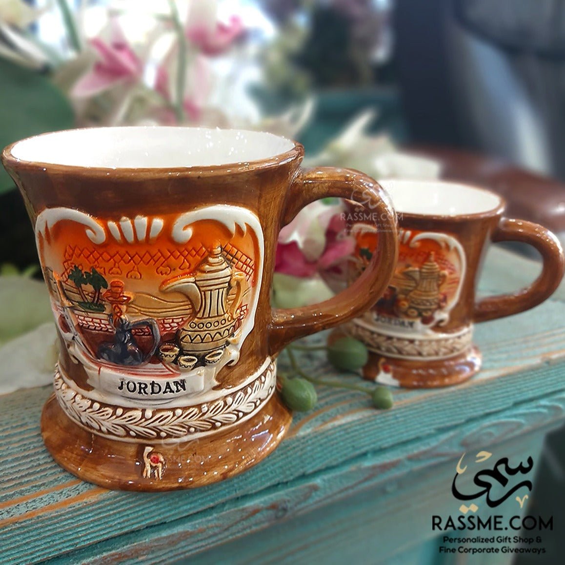 Ceramic Brown Mug Jordan Souvenirs 3d Petra