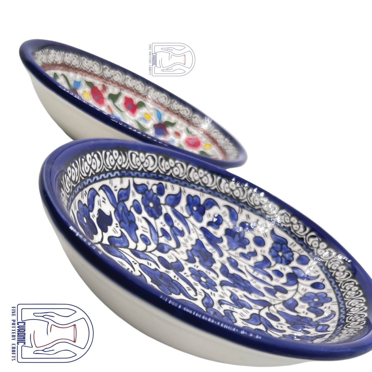 Oval Ceramic Floral Bowl - Rassme