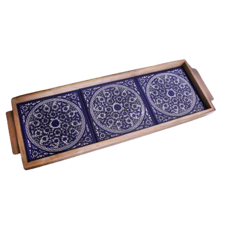 Rectangle Tray Wooden and Ceramic - Rassme