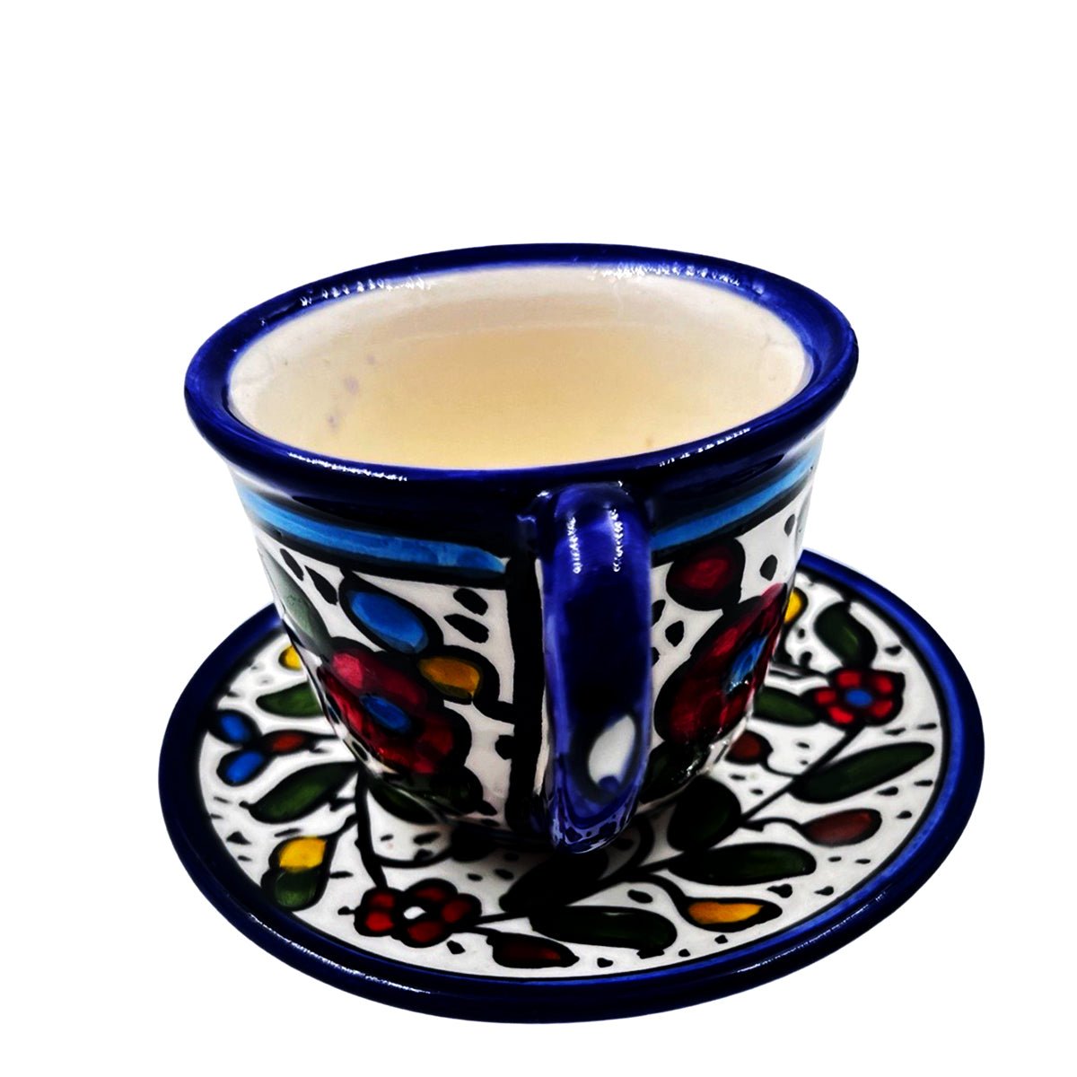 Tea / Herbal Cup Hand colored Ceramic - Rassme