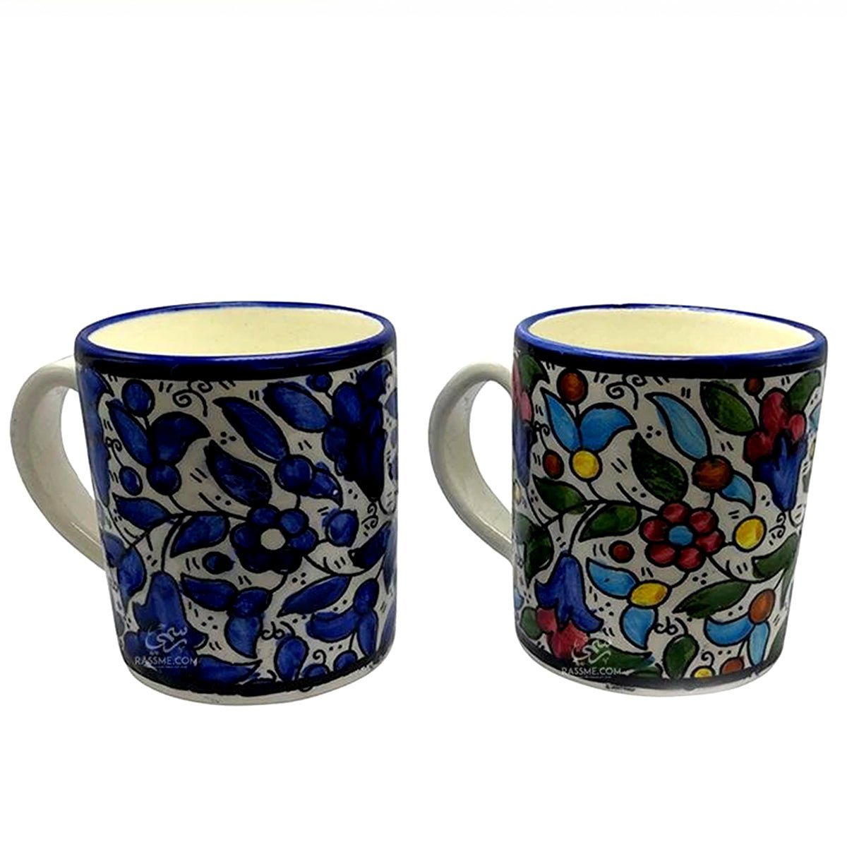 Tea / Herbal Mug Hand colored Ceramic - Rassme