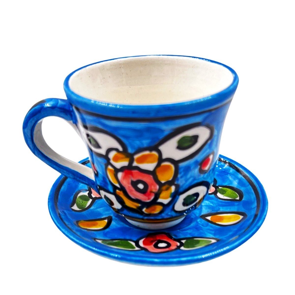Turkish Coffee Ceramic Floral Colorful - Rassme