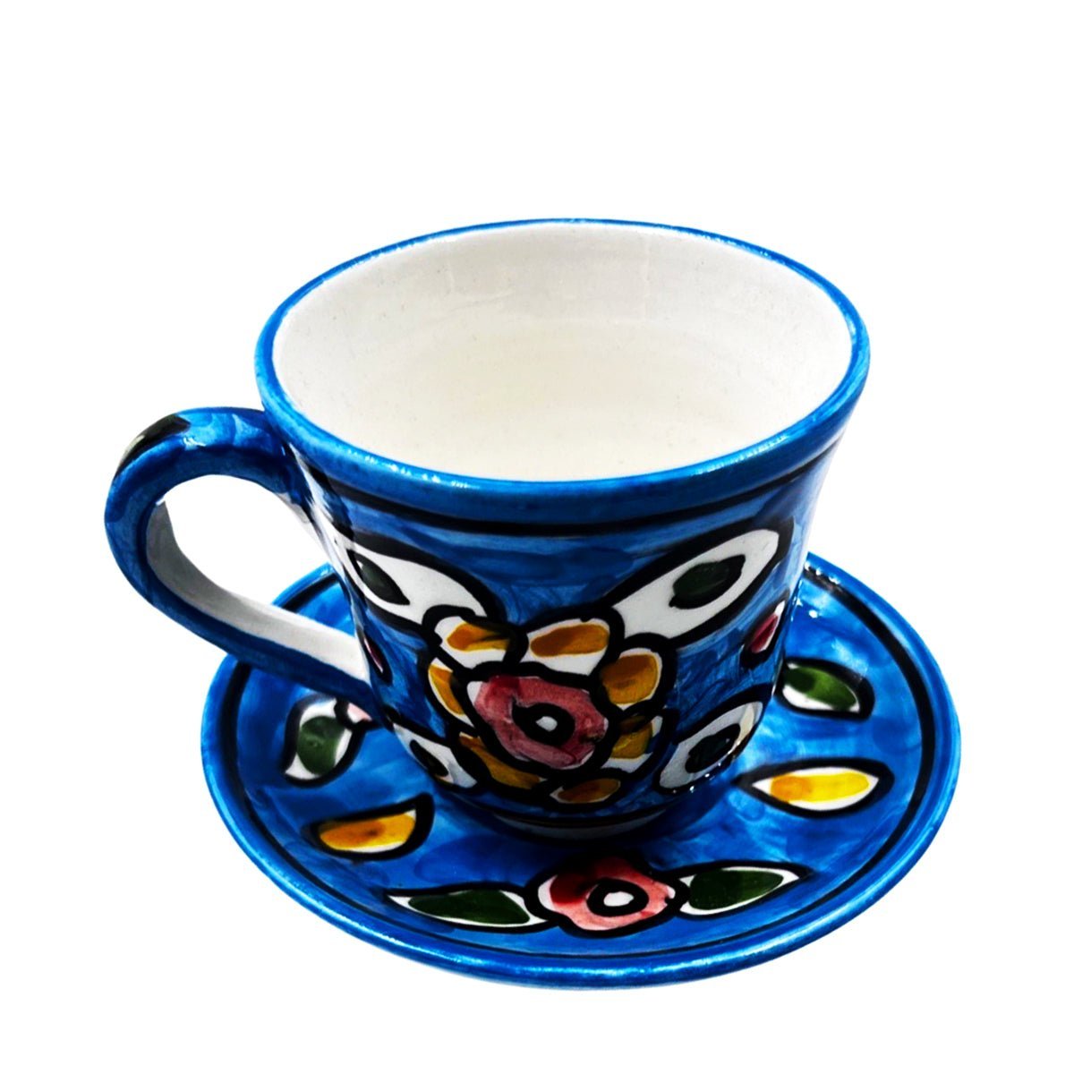 Turkish Coffee Ceramic Floral Colorful - Rassme