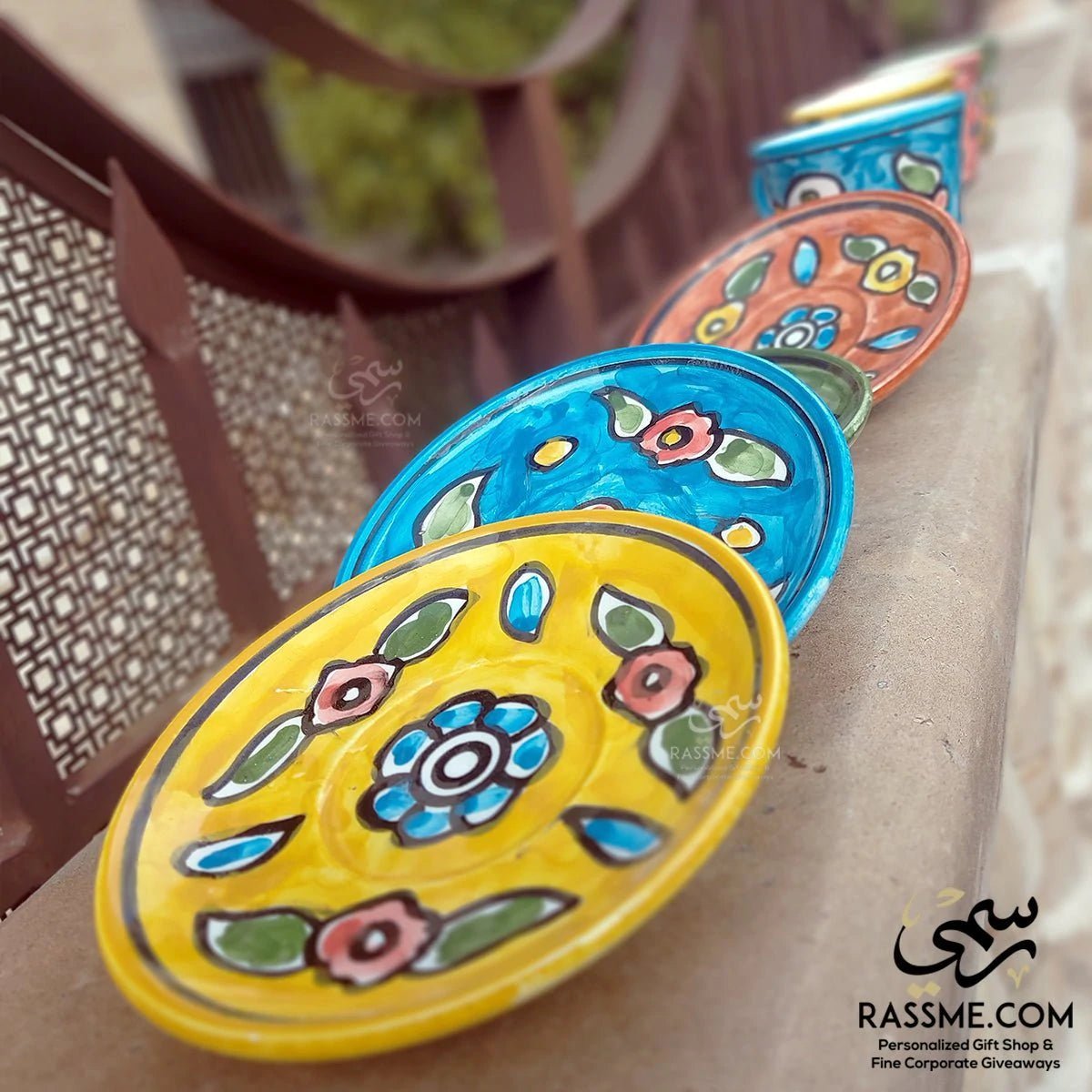 Turkish Coffee Ceramic Floral Colorful - Rassme