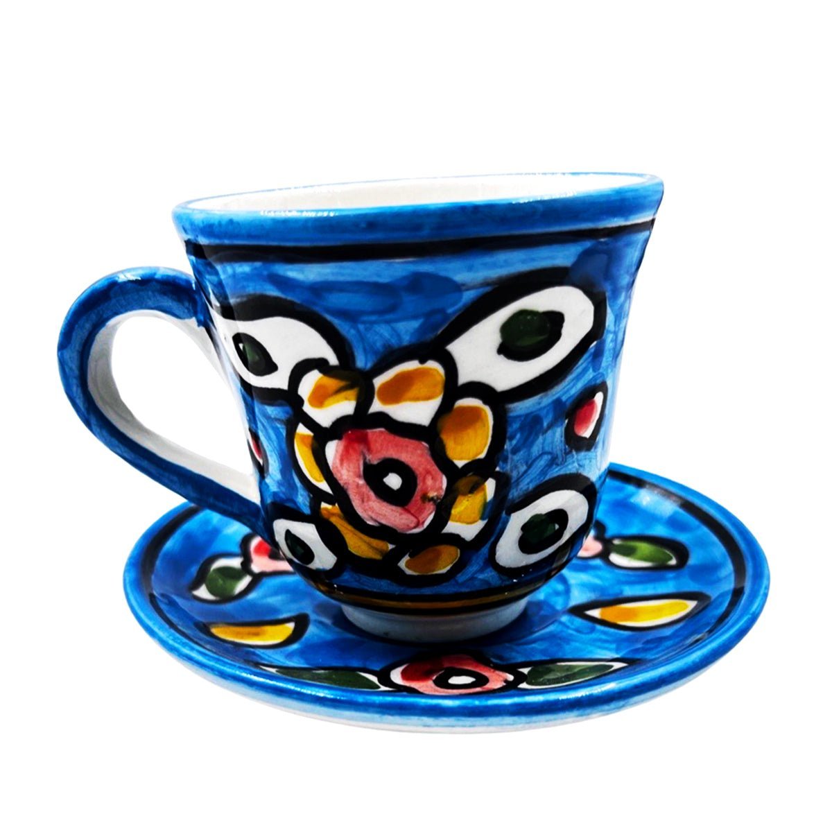 Turkish Coffee Ceramic Floral Colorful - Rassme