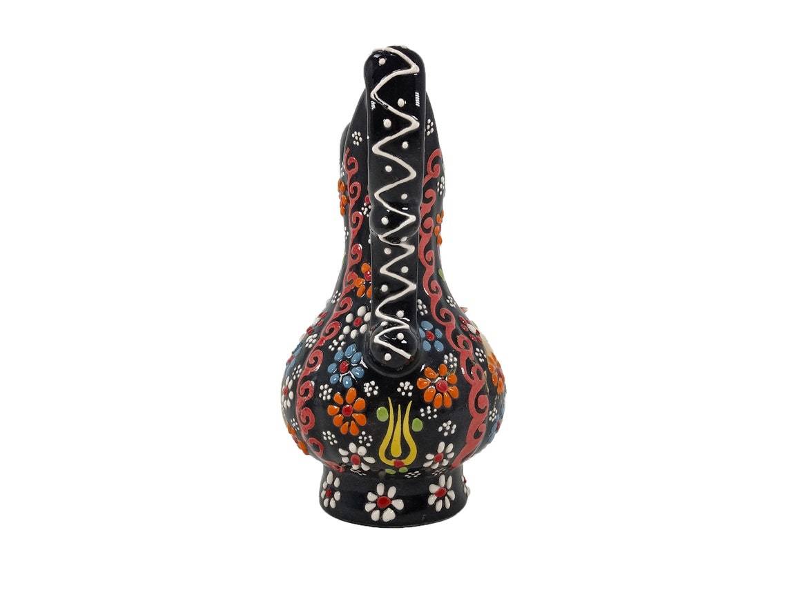 Turkish Ewer Pitcher IBRIK Handmade & Hand Painted Ceramic Home Decorative - Rassme