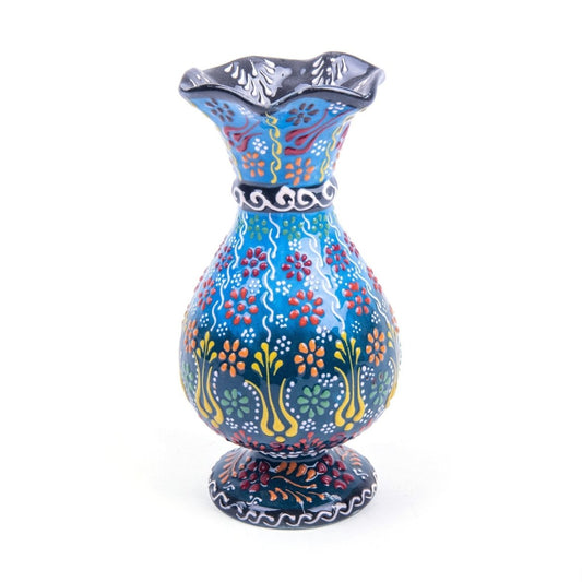 Turkish/Anatolian Handmade Ceramic Vase with Beautiful Hand Painting Pottery - Rassme