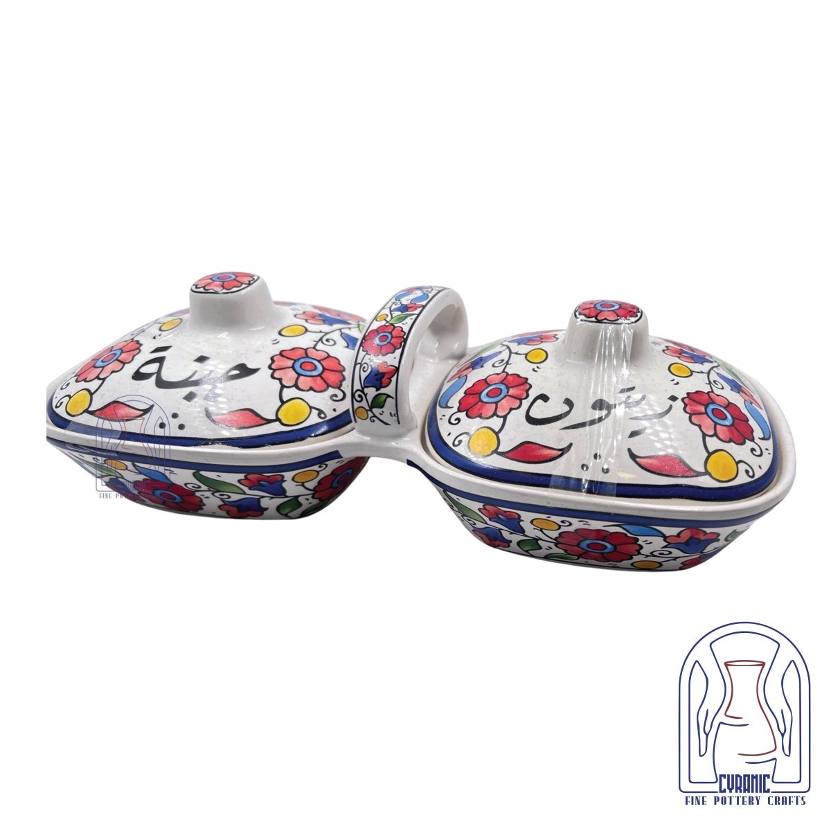 Zaitoun Cheese handmade ceramic serving set - Rassme