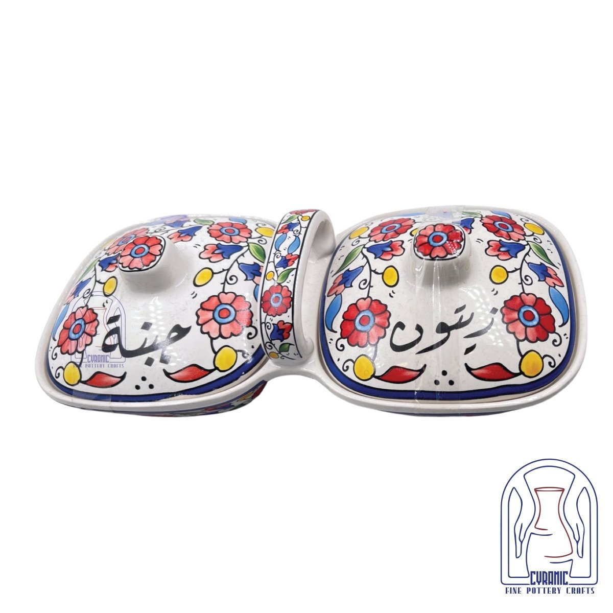 Zaitoun Cheese handmade ceramic serving set - Rassme